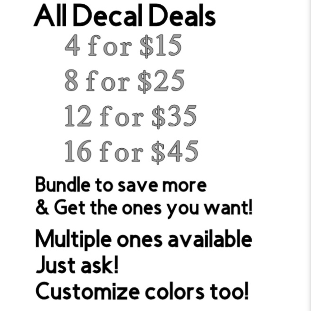 4/$15 Love 🐾 Vinyl Decal - Picture 4 of 5